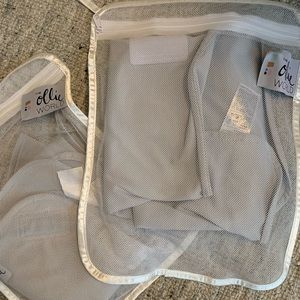 Ollie swaddle in stone gray.